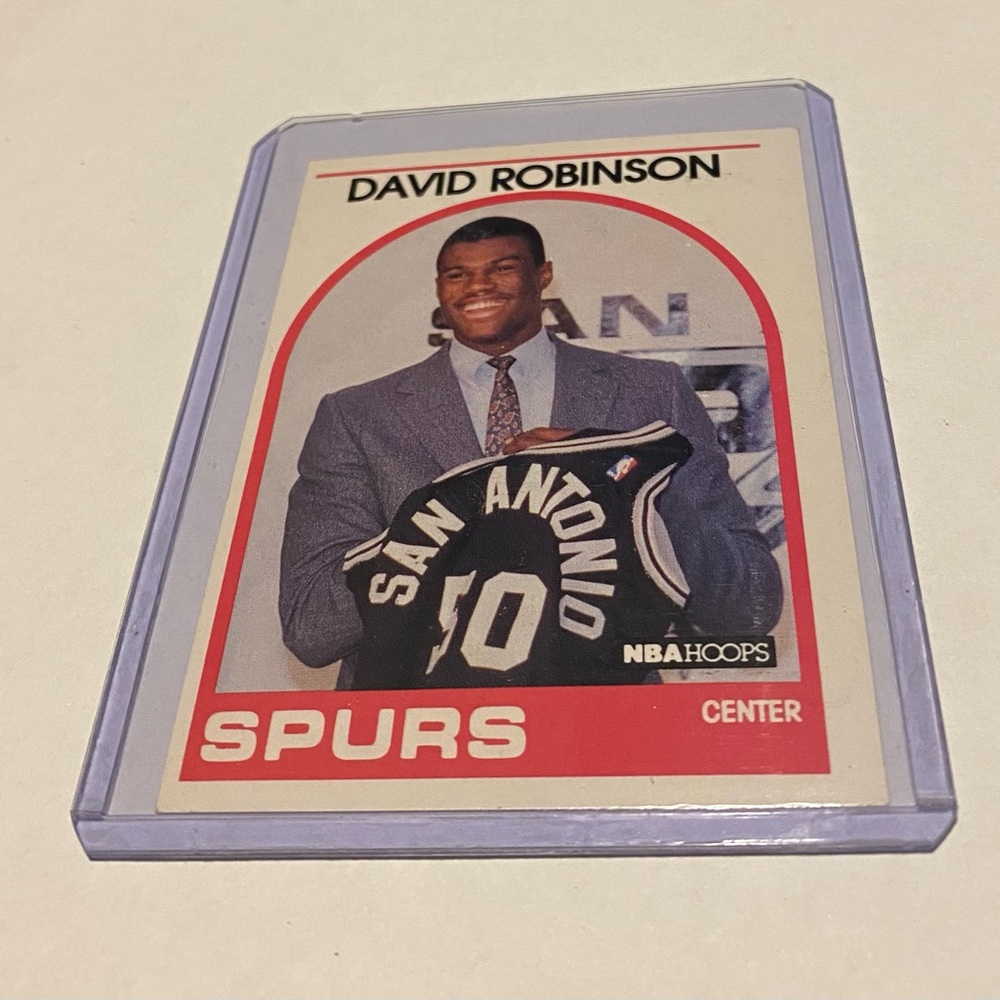 David Robinson RC Rookie 1989 NBA Hoops Basketball Card # 138 Vintage